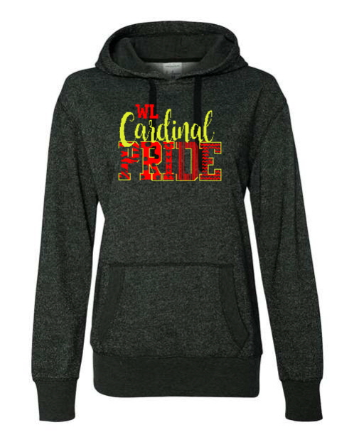 Cardinal Pride Glitter hoodie