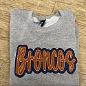 Broncos giltter crewneck