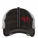 Distressed trucker hat with WL