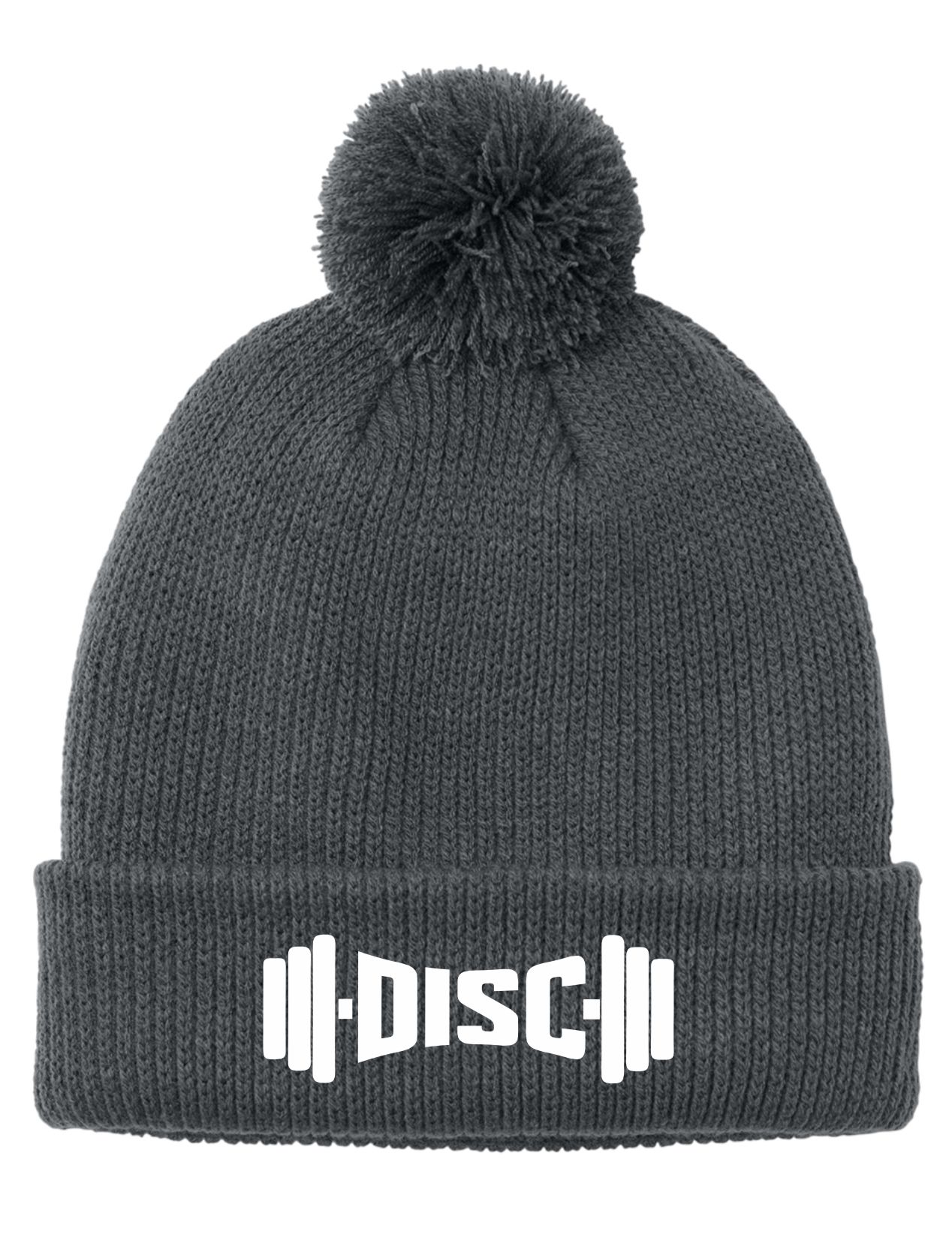 DISC beanie with pom